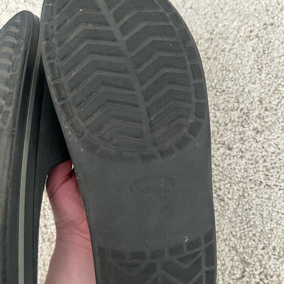 Men's Black Crocs Slides Size 12 - Picture 5 of 6